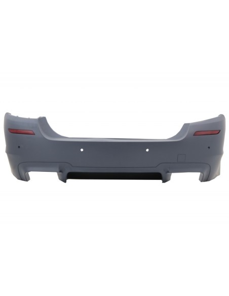 Paraurti posteriore per BMW 5 Serie F10 (11-17) w/ Laterali Gonne e Dual Twin scarico Suggerimenti Fibra di carbonio M5 Design