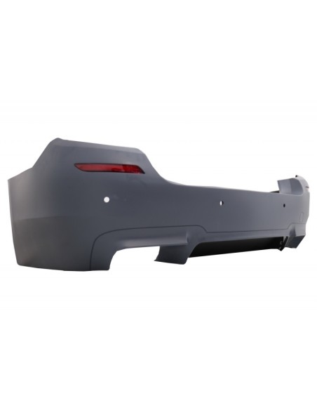 Paraurti posteriore per BMW 5 Serie F10 (11-17) w/ Laterali Gonne e Dual Twin scarico Suggerimenti Fibra di carbonio M5 Design