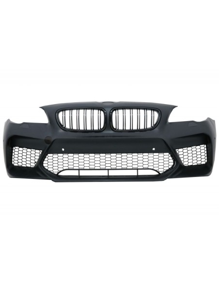 Kit per BMW Serie 5 F10 (11-17) Paraurti w/ Laterali Gonne e Dual Twin scarico Muffler suggerimenti fibra di carbonio M5 Design