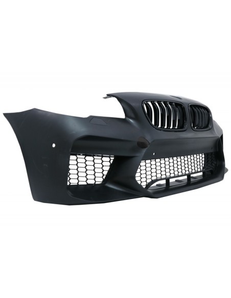 Kit per BMW Serie 5 F10 (11-17) Paraurti w/ Laterali Gonne e Dual Twin scarico Muffler suggerimenti fibra di carbonio M5 Design