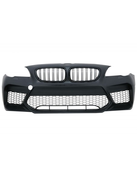 Kit per BMW Serie 5 F10 (11-17) Paraurti w/ Laterali Gonne e Dual Twin scarico Muffler suggerimenti fibra di carbonio M5 Design