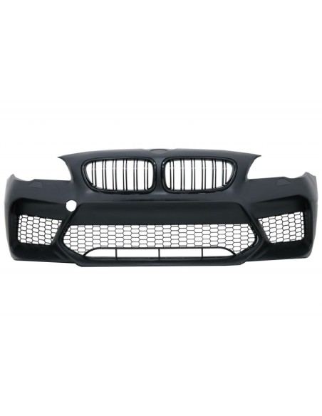 Kit per BMW Serie 5 F10 (11-17) Paraurti w/ Laterali Gonne e Dual Twin scarico Muffler suggerimenti fibra di carbonio M5 Design