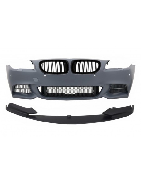 Paraurti anteriore w/ spoiler labbro e reni griglie per BMW 5 serie F10 F11 (10-17) Sport M550 Design