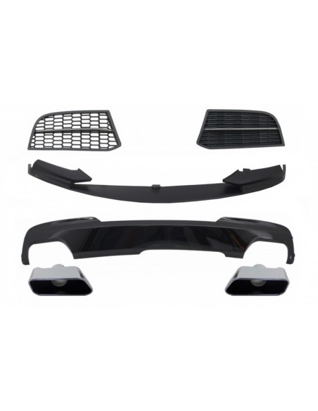 Kit di conversione spoiler e diffusore d'aria per BMW 5 serie F10 F11 berlina Touring (10-17) M-Technik a Sport M550 Design