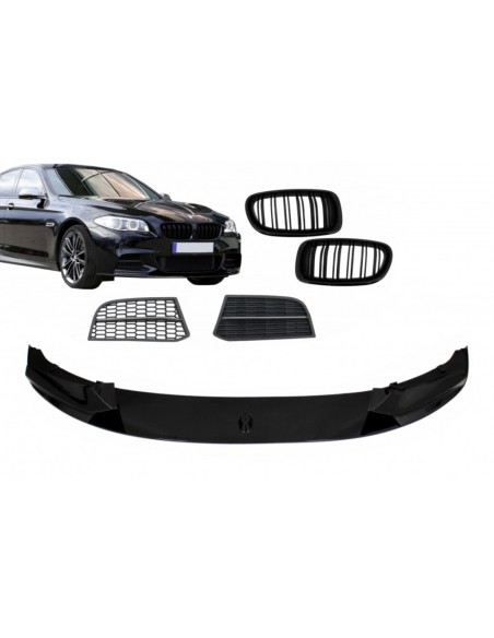 paraurti anteriore per BMW 5 serie F10 F11 Sedan Touring (11-17) Griglie Sport M550 Design