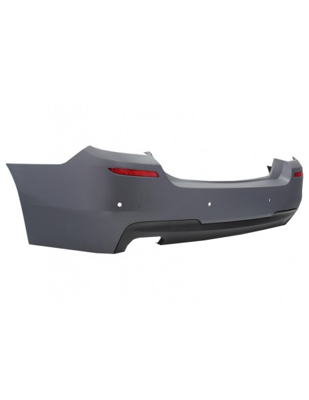 Paraurti posteriore per BMW Serie 5 F10 (11-17) Laterali Gonne w/ Diffusore e Dual Twin Scarico Suggerimenti Carbonio