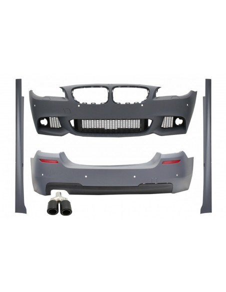 Kit w/ scarico Punta Matte fibra di carbonio ingresso 5,8 cm lato sinistro per BMW 5 Serie F10 (11-14) M-Technik