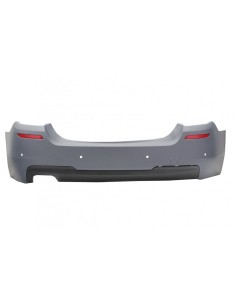 Paraurti posteriore w/ scarico Punta Matte fibra di carbonio ingresso 5,8 cm lato sinistro per BMW 5 Serie F10 (11-up) M-Technik 2
