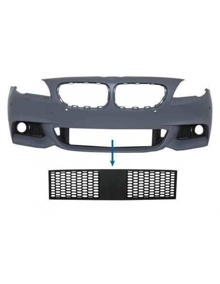 Griglia inferiore centrale del paraurti anteriore per BMW 5 serie F10 F11 M-Tech (09-17) per ACC