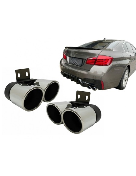 Silenziatore di scarico Suggerimenti per BMW 5 Serie F10 F11 (11-17) M5 LCI Design Chrome