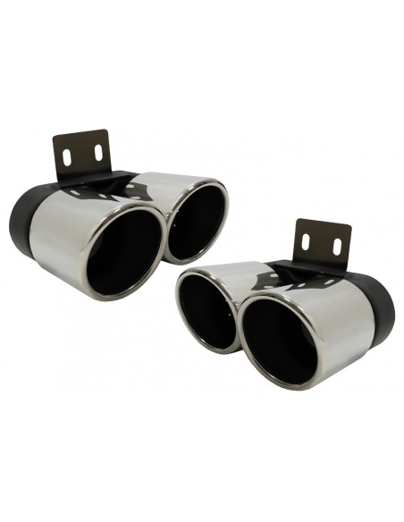 Silenziatore di scarico Suggerimenti per BMW 5 Serie F10 F11 (11-17) M5 LCI Design Chrome