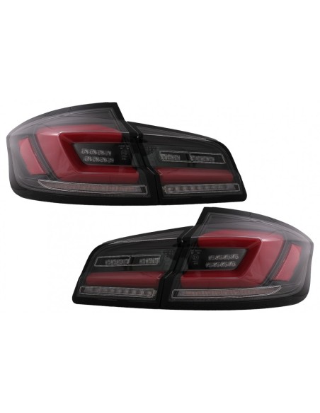 Full Bar LED luci posteriori per BMW 5 serie F10 (11-17) Linea nera dinamico segnale di svolta sequenziale