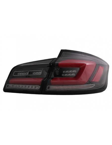 Full Bar LED luci posteriori per BMW 5 serie F10 (11-17) Linea nera dinamico segnale di svolta sequenziale