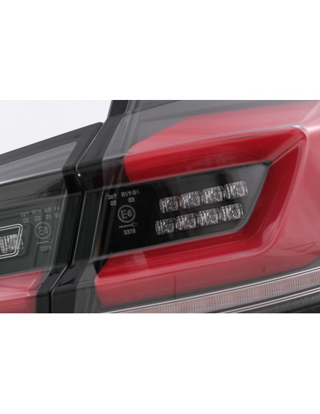 Full Bar LED luci posteriori per BMW 5 serie F10 (11-17) Linea nera dinamico segnale di svolta sequenziale