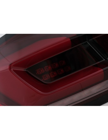 Full LED Bar luci posteriori per BMW 5 serie F10 (11-17) Rosso fumo dinamico segnale di svolta sequenziale