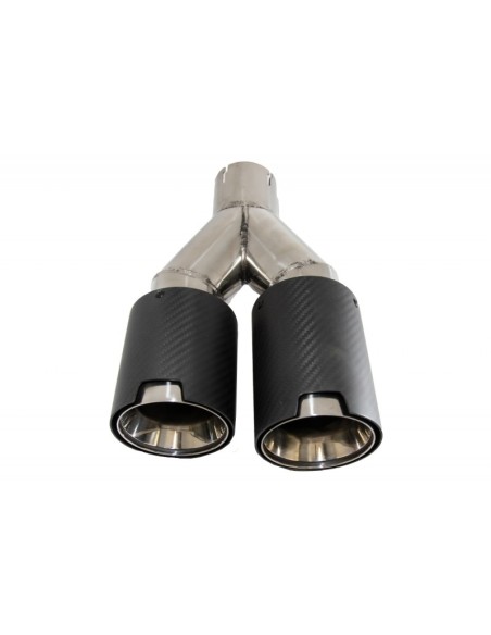 Il diffusore posteriore del paraurti w/gemello del carbonio silenziatore di scarico punta 6.8cm-2.67inch per BMW 5