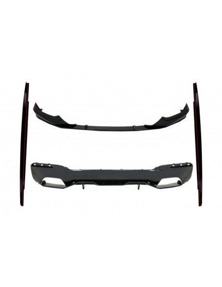 paraurti w/diffusore ed estensione delle gonne laterali per BMW 5 serie G30 Limousine G31 Touring (17-19)
