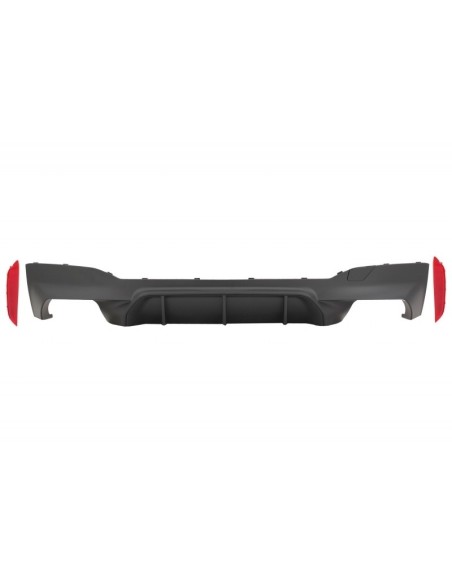 Il nero opaco w/carbonio del diffusore del paraurtidi BMW 5 serie G30 G31 17-up M5
