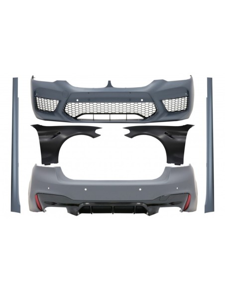 Corredo completo per BMW Serie 5 G30 (17-in poi) Limousine con parafanghi anteriori neri in design M5