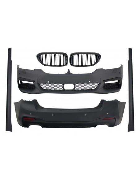 Kit completo con griglie centrali del rene nere per BMW Serie 5 G30 (17-in poi) in design M-Tech