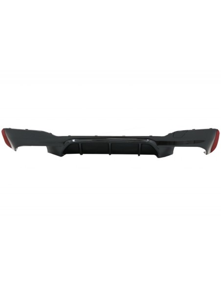 Paraurti posteriore diffusore w/ scarico cromo per BMW 5 serie G30 G31 Limousine Touring (17-up)