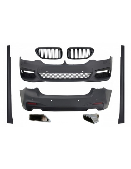 Kit completo per BMW 5 Serie G30 (17-up) w/ Griglie centrali del rene e scarico M-Tech Design