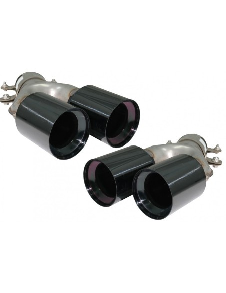Silenziatore di scarico Suggerimenti per BMW 5 Serie G30 G31 G38 (16-) 6 Serie G32 (16-) 540i Design Nero