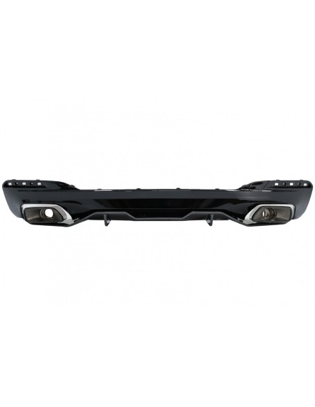 Diffusore w/punte dello scarico e spoiler dello stivale del tronco per lo sguardo del carbonio di BMW 5 serie G30 (16-19) 540