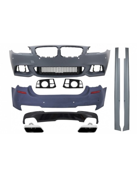 Kit completo per BMW F10 5 Series (14-up) Facelift LCI M-Technik 550i Design Brilliant Black Edition