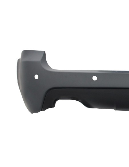 Paraurti posteriore w/ scarico silenziatore punta opaca fibra di carbonio per BMW 5 serie E61 Touring (03-07)