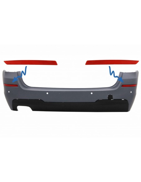 Riflettore posteriore del paraurti per BMW 5 serie F11 (11-up) M-Technik Design
