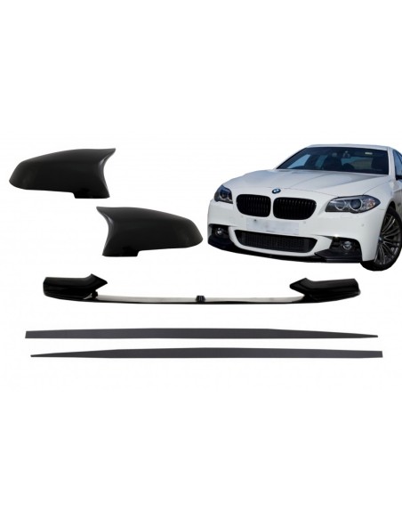 Il paraurti w/specchio copre & le gonne laterali aggiungono le estensioni del labbro per BMW 5