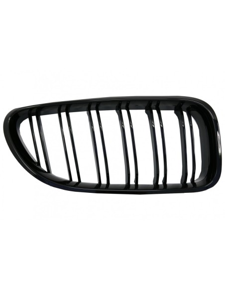 Griglia centrale del rene per BMW 6 serie F06 F12 F13 Gran Coupe Convertible Coupe (12-18) M6 Design doppia striscia Piano nero