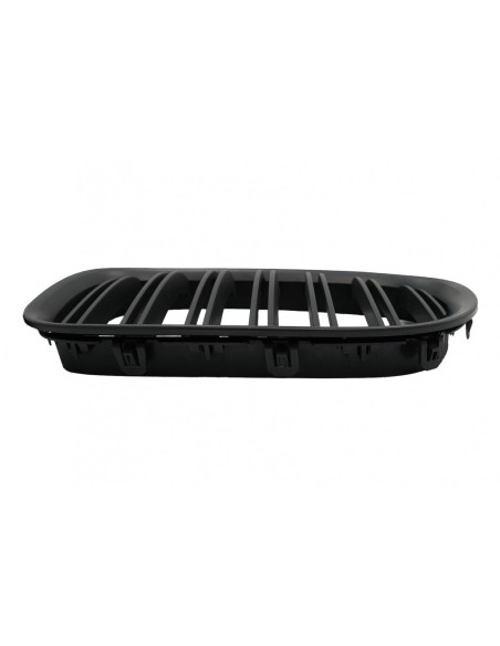 Griglie renali centrali per BMW Serie 7 F01 F02 F03 (08-15) Doppia striscia M Design Nero opaco