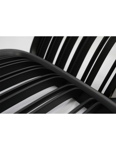 Griglie renali centrali per BMW Serie 7 F01 F02 F03 (08-15) Doppia striscia M Design Nero opaco