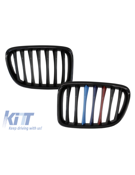 per BMW X1 E84 (09-14) Griglie centrali Griglie renali Piano Black M-Power 3 Design a colori