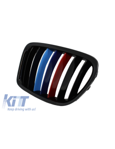 per BMW X1 E84 (09-14) Griglie centrali Griglie renali Piano Black M-Power 3 Design a colori 2