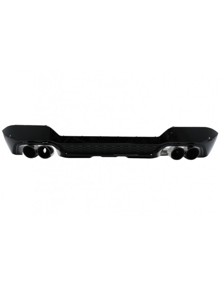 Paraurti posteriore Valance diffusore doppia uscita w/ scarico suggerimenti per BMW X3 G01 LCI M-Sport (21-up) Piano Nero