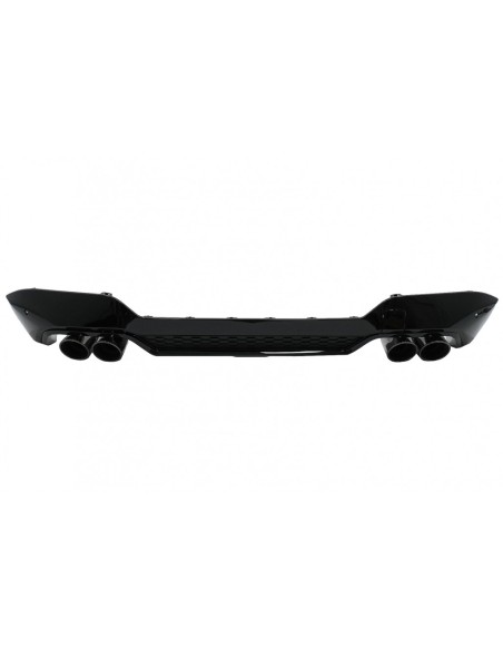 Paraurti posteriore Valance diffusore doppia uscita w/ scarico suggerimenti per BMW X3 G01 LCI M-Sport (21-up) Piano Nero