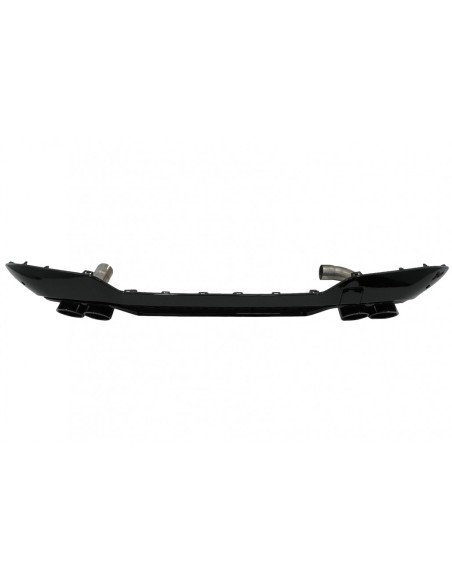 Paraurti posteriore Valance diffusore doppia uscita w/ scarico suggerimenti per BMW X3 G01 LCI M-Sport (21-up) Piano Nero
