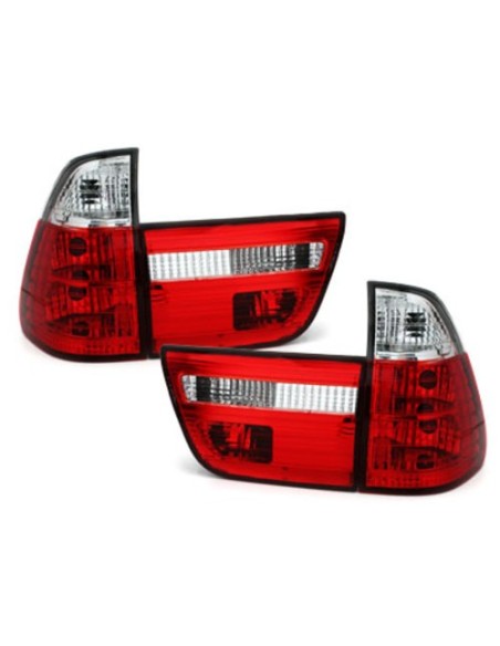 fanali posteriori per BMW X5 00-02 cristallo rosso