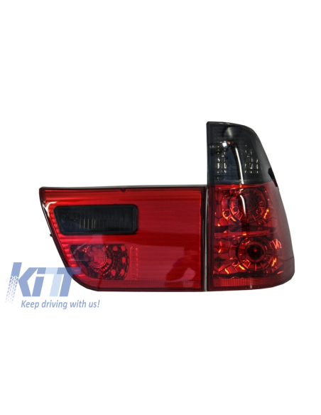 Fanali posteriori per BMW X5 E53 (1999-03) Rosso Affumicato
