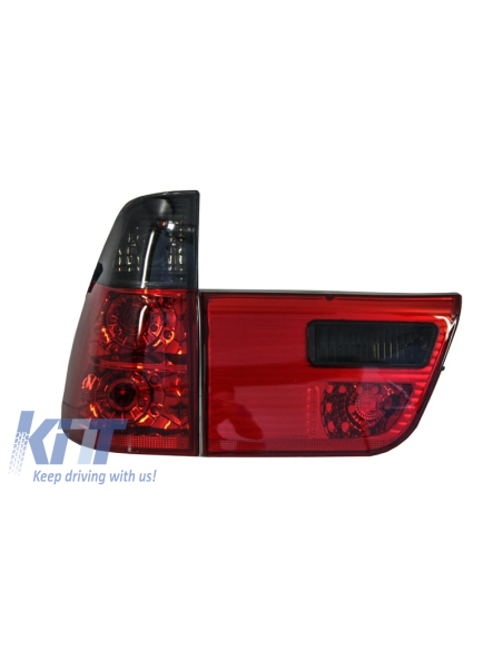 Fanali posteriori per BMW X5 E53 (1999-03) Rosso Affumicato