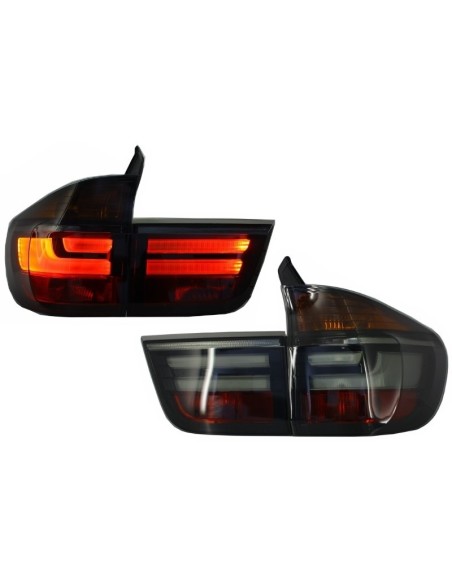 Fanali posteriori a LED per BMW X5 E70 (07-10) Light Bar LCI Facelift Look Smoke