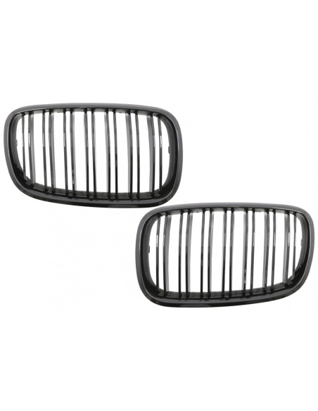 Griglie renali anteriori per BMW X5 E70- X6 E71 (07-14) Doppia striscia M