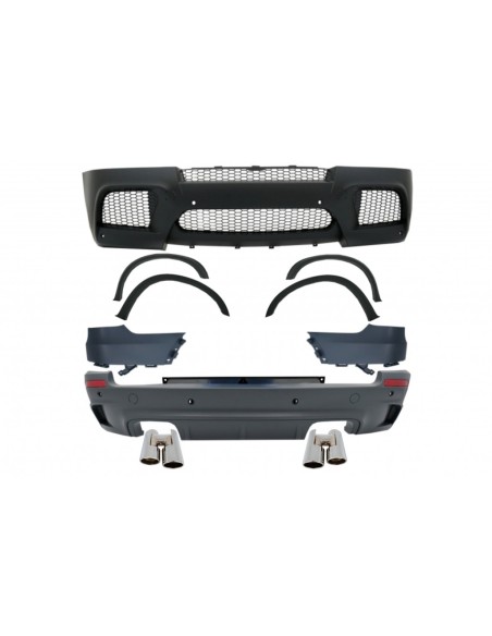 Punte del silenziatore cromate per BMW X5 E70 (07-13) X5M M-Design