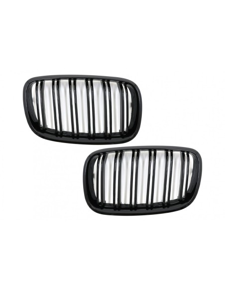 Griglie renali anteriori per BMW X5 E70 X6 E71 (07-14) Doppia striscia M