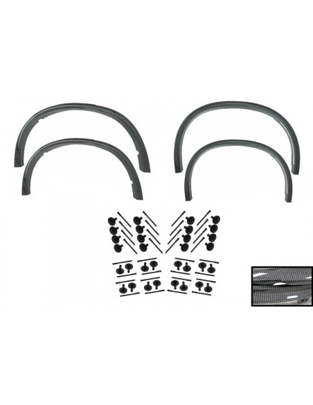 Archi della ruota Fender Flares w/ 32 pezzi plastica Auto Clips per BMW X5 F15 (14-18) M-Design M-Sport Carbon Look