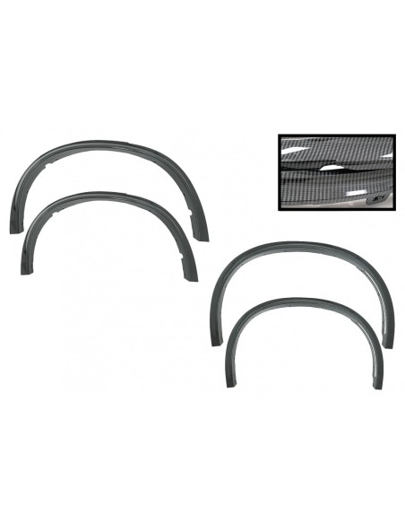 Archi della ruota Fender Flares w/ 32 pezzi plastica Auto Clips per BMW X5 F15 (14-18) M-Design M-Sport Carbon Look