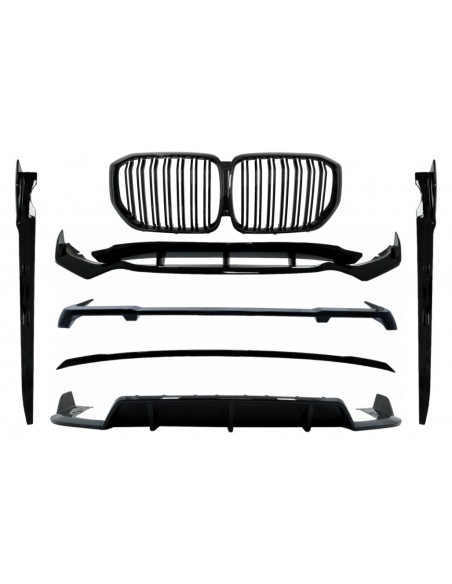 Corredo dell'aero w/doppia striscia centrale delle griglie del rene per il cavaliere nero di BMW X5 G05 (18-up) M
